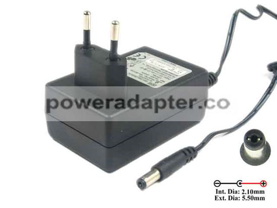 APD 12V 1.5A Asian Power Devices WA-18G12G AC Adapter 5.5/2.1MM, EU, 2-Pin - Click Image to Close