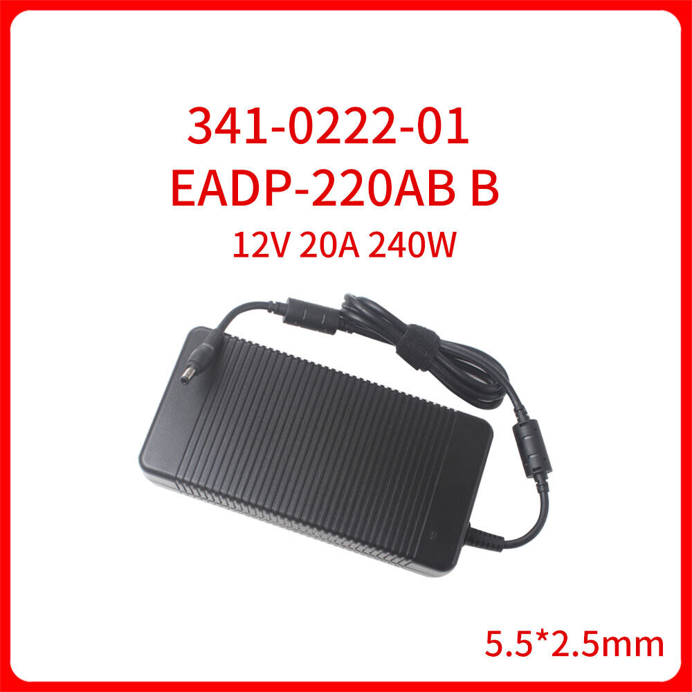 240W 12V 20A EADP-220AB B For Delta 341-0222-01 AC Charger Adapter 5.5*2.5mm Compatible Brand: Universal Package: Y