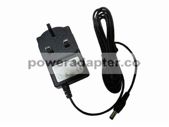 APD 24V 1A Asian Power Devices WA-24K24FK AC Adapter 5.5/2.5mm, UK 3P Plug, New