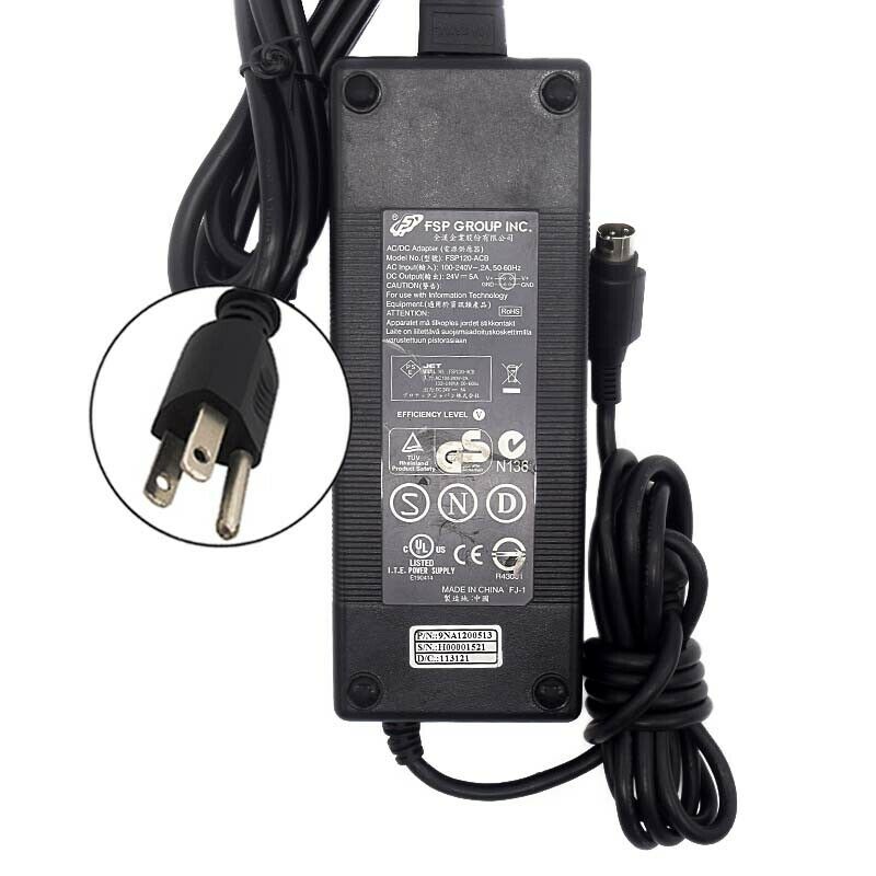 Genuine 4-Pin Power Supply Charger For Adapter Tech STD-24050 24V 5A Model: STD-24050 Type: Power Adapter MPN: STD-
