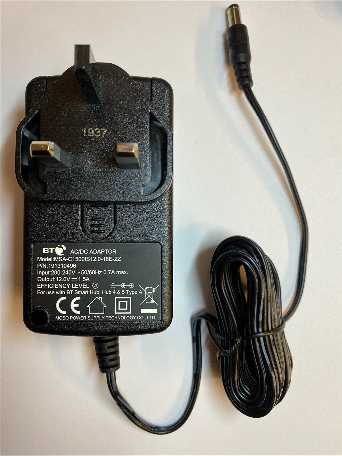 Replacement for 12V AC-DC Adaptor Power Supply for Brecknell 405 Bench Scales Type Power Adapter Max. Output Power 18W