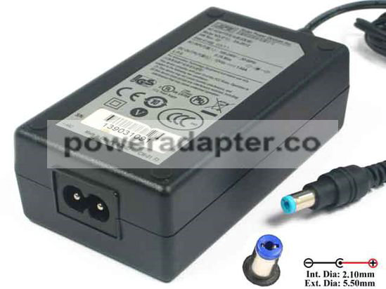APD 12V 1.66A Asian Power Devices DA-20J12 AC Adapter NEW Original 5.5/2.1mm, 2-Prong