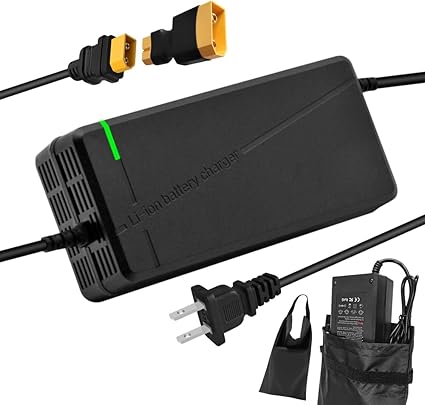 67.2V5A Charger with 6-in-1 Plug for 60V Lithium Battery Such as Car Truck Lawn Mower Boat Marine Batteries (XT60 / XT90