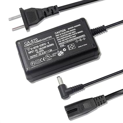 CA-570 AC Adapter Charger Compatible with Canon XA25, XA10, XA-20, XA30, HG20, XH-A1, XA-30, HF M31 HF S10 Vixia HF100,