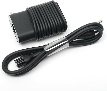 Dell Laptop Charger 45W USB Type C USB C AC Adapter,XPS 13 9300 9310 2 in 1 9315 2 in 1 AC Charger, Black, DA45NM170 Br