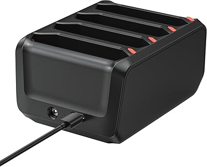 4-Slot Battery Charging Cradle Kit for Zebra TC70 TC75 TC77 TC7X-4BTYC1 Barcode Scanners, Compatible with BT-000318 Batt