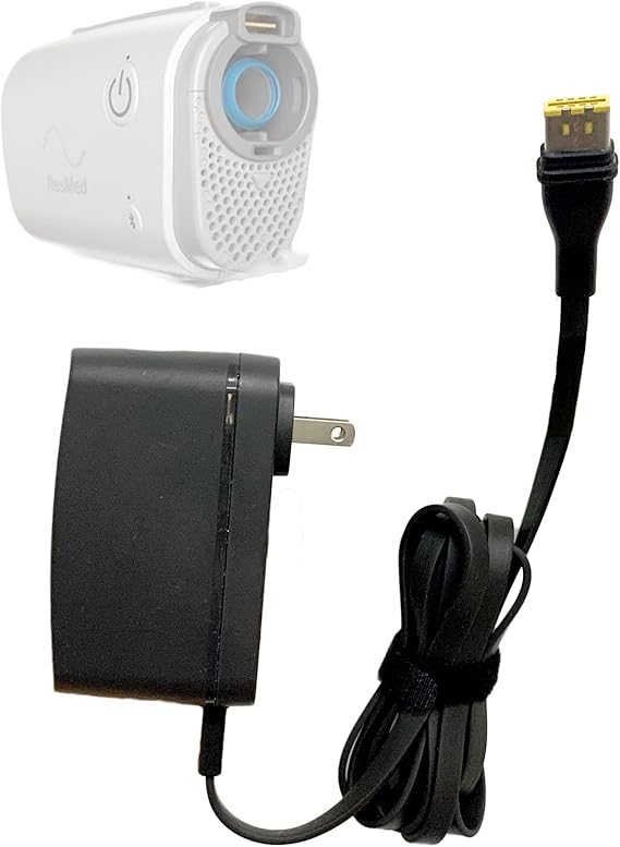24V AC DC Adapter Compatible with ResMed AirMini Travel CPAP Machine, WA-20A24FU Replace Powe-r Supply Cord Compatible