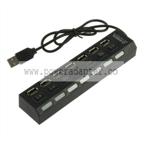 7 Port USB Hub Multi Splitter Expansion Power Adapter For LG Optimus Exceed 2 Type: Flash Drive OTG Brand: Unbranded - Click Image to Close