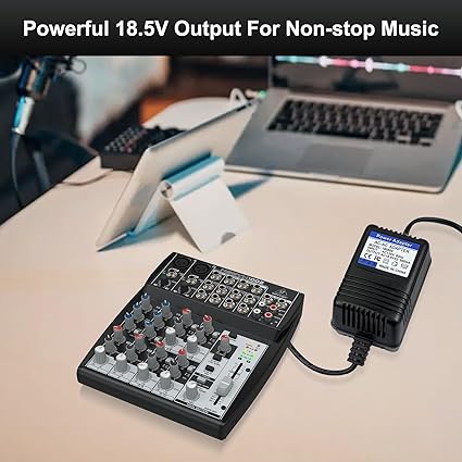 Replacement AC Power Adapter, 18.5V Charger Mains PSU, for Behringer Xenyx 502,802,1002,UB1002, Q502USB,QX1202USB,Q1002U