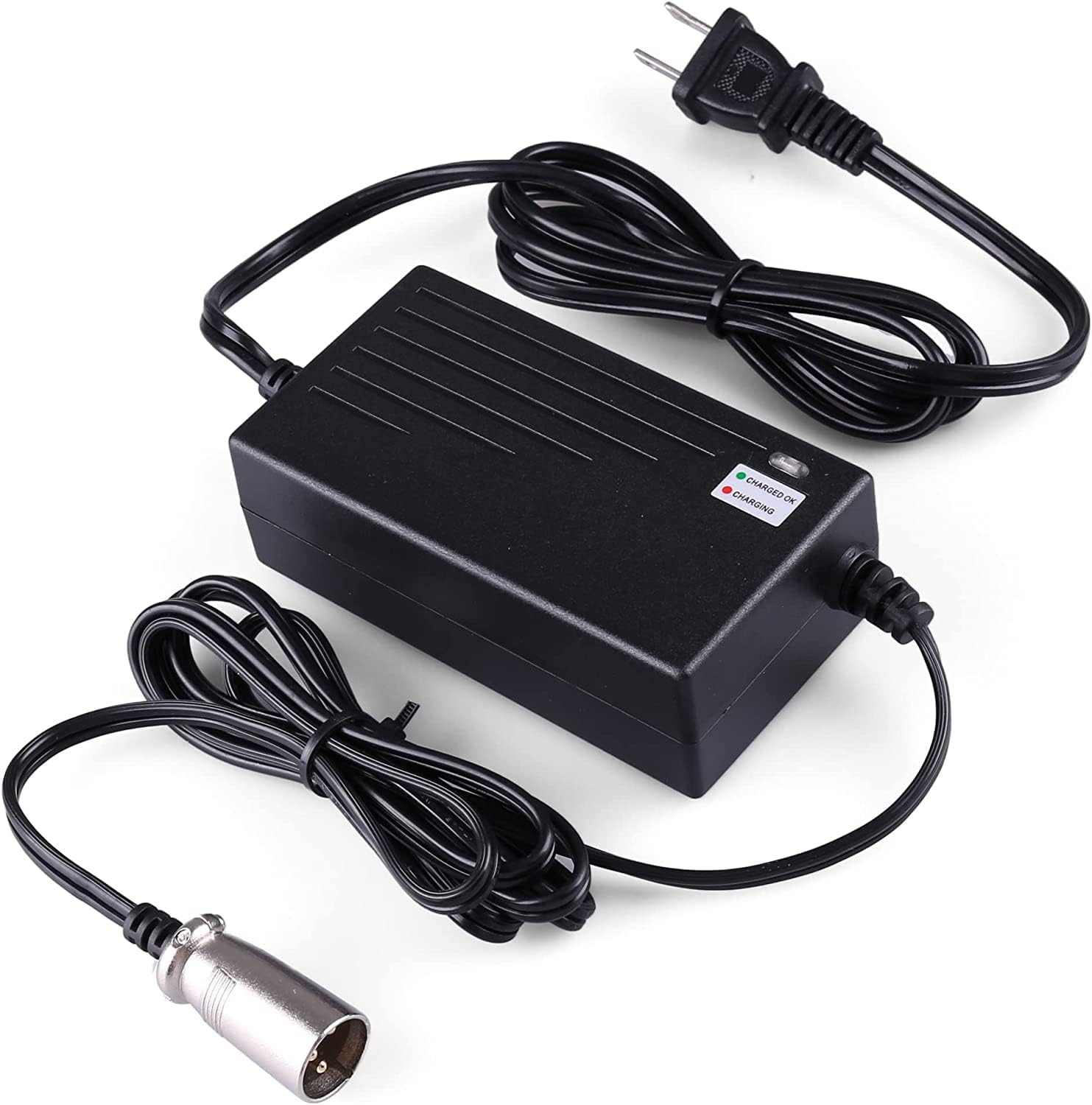 36V 1.5A Battery Charger for Razor MX500 - Premium 36V 1500mA Scooter Quick Charger (3-Pin XLR Connector) for Razor Craz