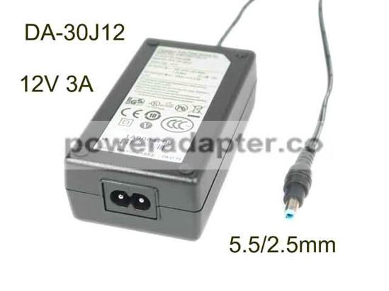 APD 12V 3A Asian Power Devices DA-30J12 AC Adapter 5.5/2.5mm, 2-Prong, New