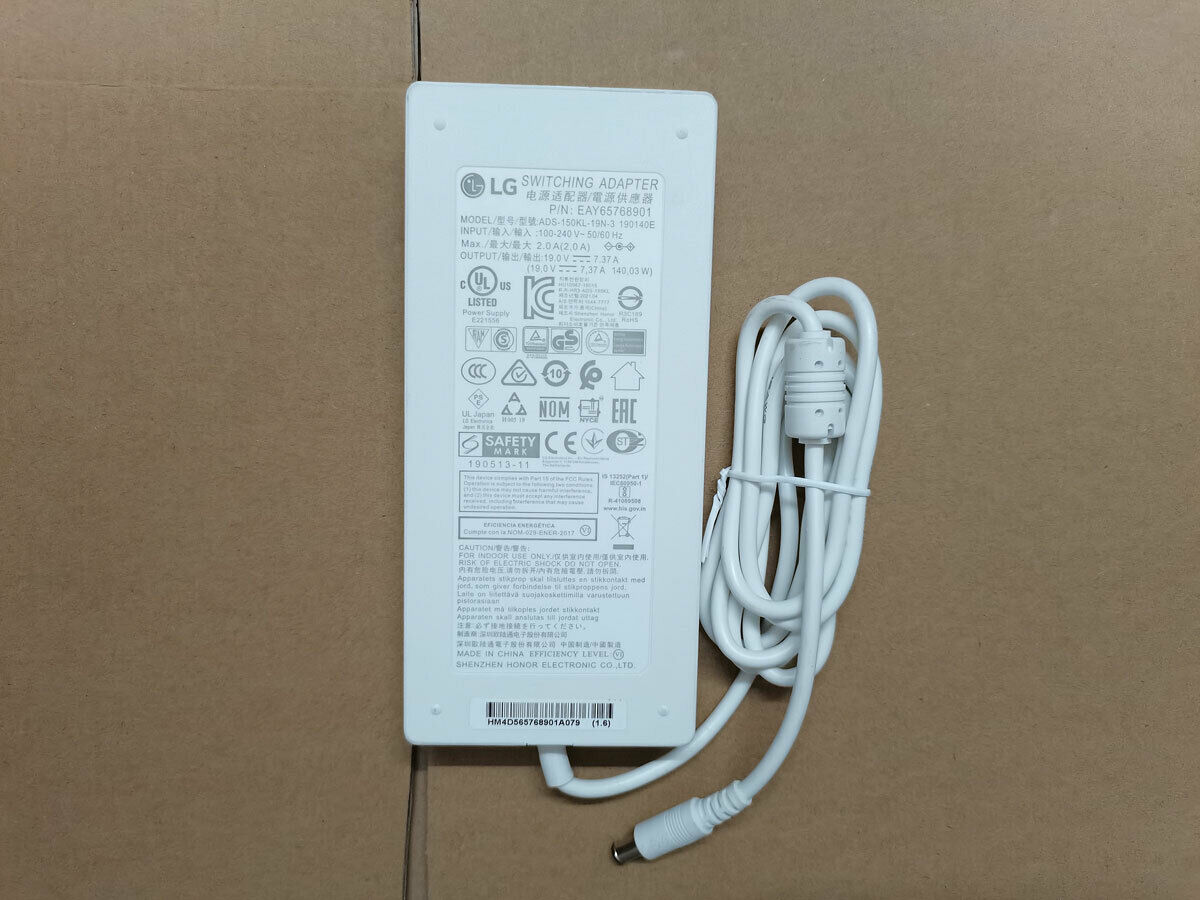 NEW Genuine 140W 19V 7.37A EAY65768901 for LG 27UN880 27" LED Monitor AC Adapter Compatible Brand: For LG Compatible P - Click Image to Close