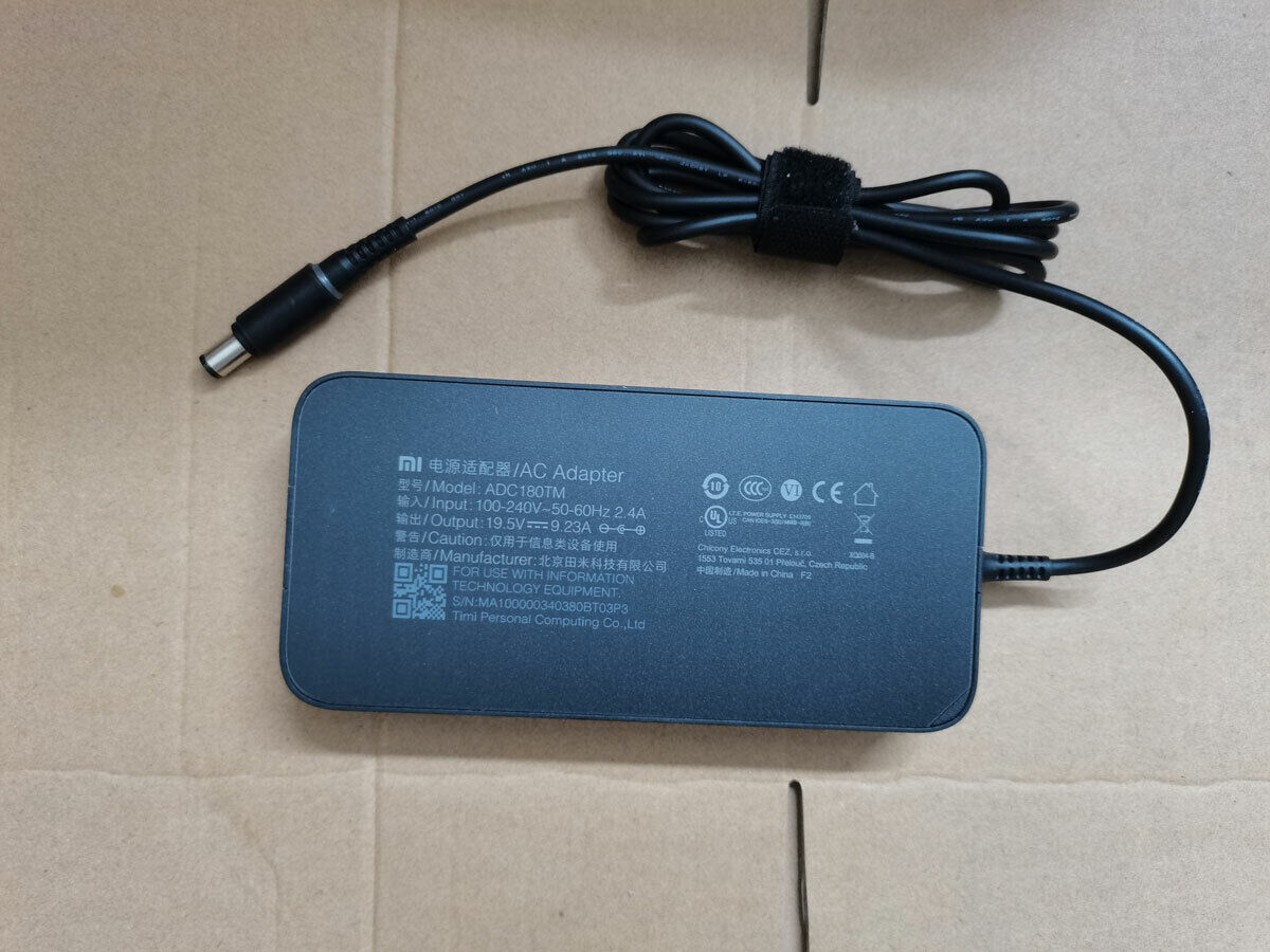 NEW OEM 180W Slim 19.5V 9.23A 7.4mm ADC180TM For Xiaomi 1060G Genuine AC Adapter Compatible Brand For Xiaomi Bundled It - Click Image to Close