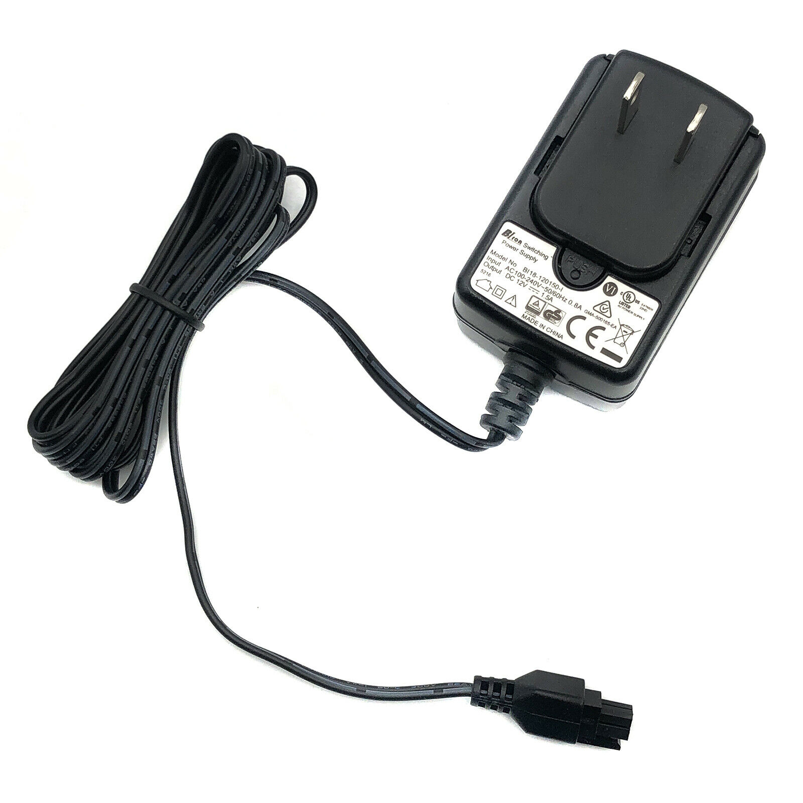 New OEM BIron BI18-120150-I AC/DC Adapter 12V 1.5A Switching Power Supply Connection Split/Duplication: 1:2 Type: AC/