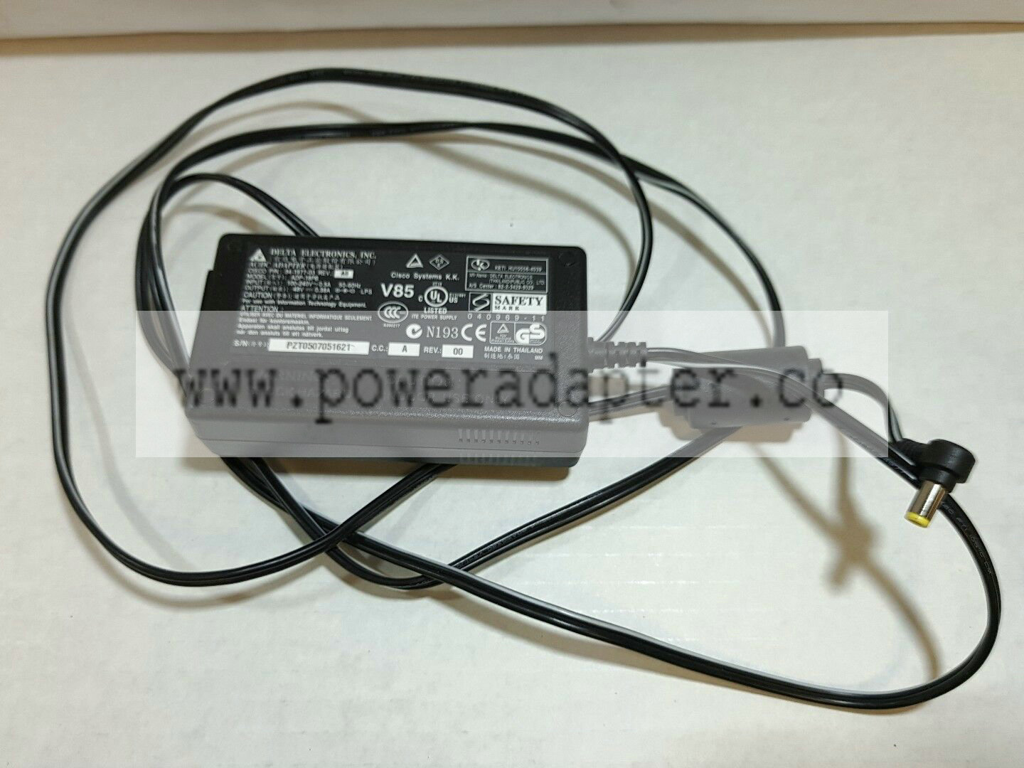 CISCO PHONE 7965 7945 7962 7940 7941 7942 ADP-18PB 48V 0.38A AC Power Adapter @@ [ What Included ]: As pictured. [ Ph - Click Image to Close