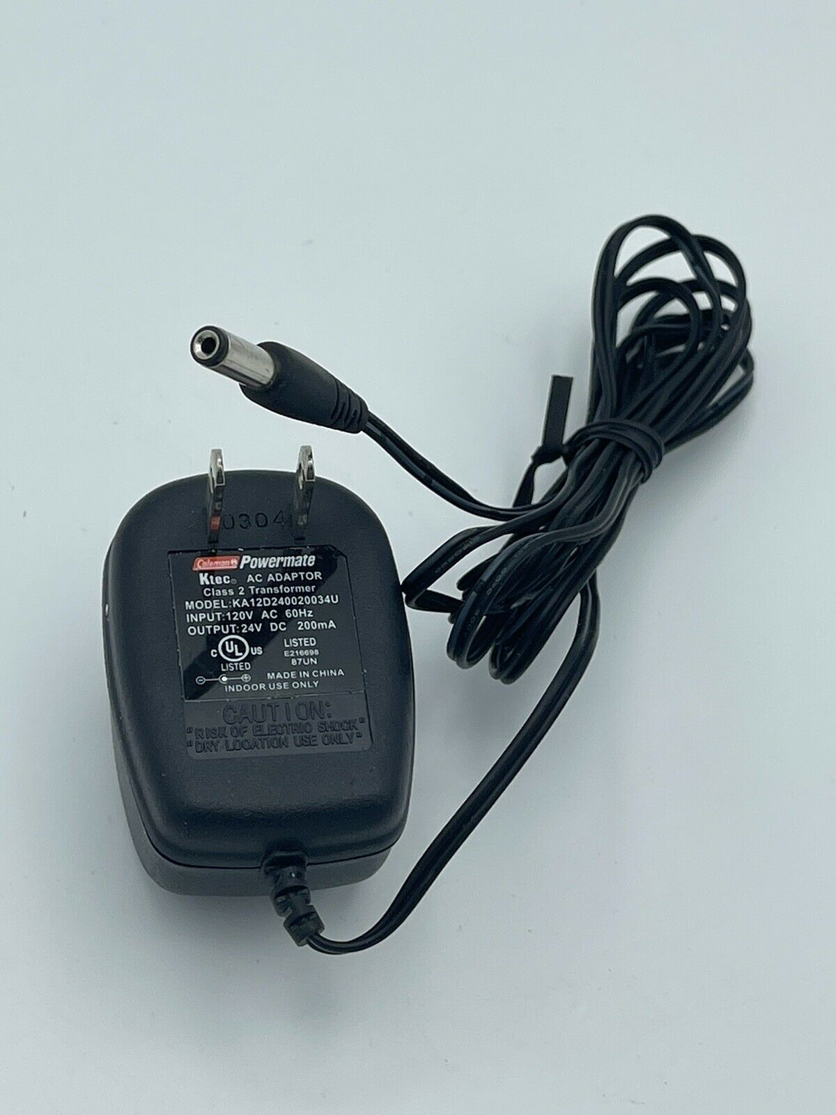 Coleman OEM AC/DC Power Adapter For KA12D240020034U 24v 200ma Brand: Coleman Type: AC/DC Adapter Features: new MPN: