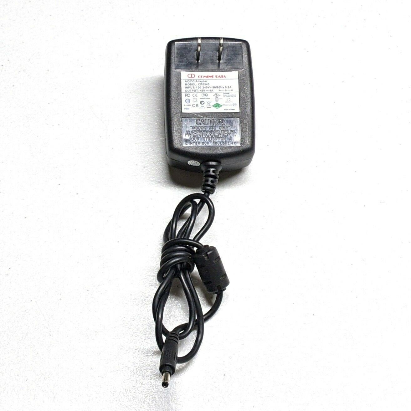 OEM Coming Data CP0540 AC Power Adapter 5v 4a 20w 5volt 4amp charger 3.5mm/1.5mm Brand: Coming Data Type: AC/DC Adap - Click Image to Close