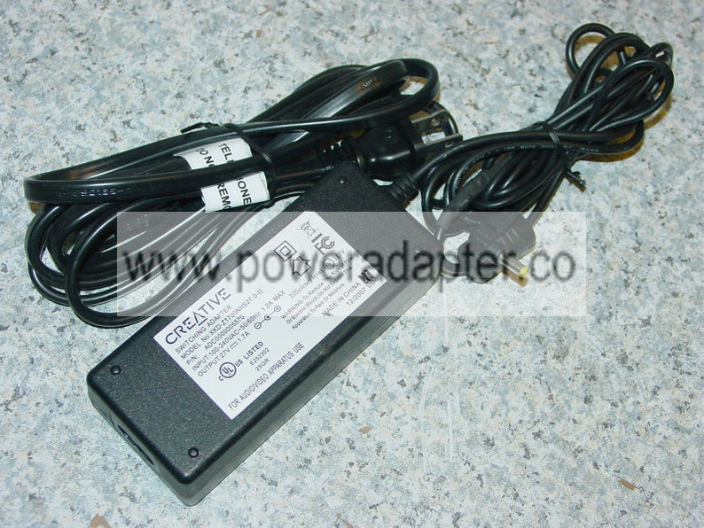 Creative XKD-Z1700NHS27.0-II ADC0000005570 Adapter Power Supply 27V DC 1.2A Original Creative XKD-Z1700NHS27.0-II AD - Click Image to Close