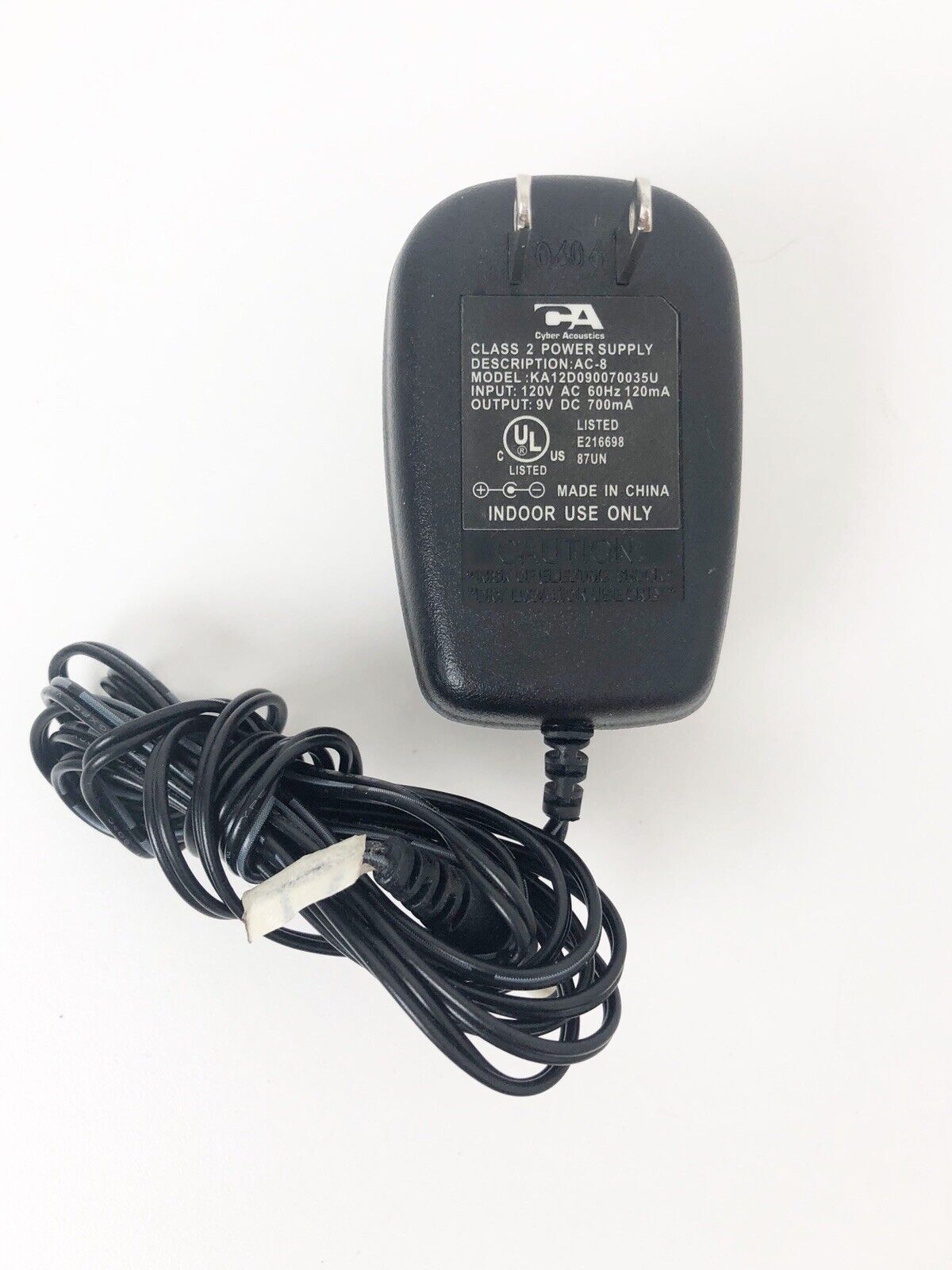 Ac dc Adapter for Epson LabelWorks LW-300 LW-400 LW300 LW400 LW-400VP (QWERTY) Technical Specifications: Construction: