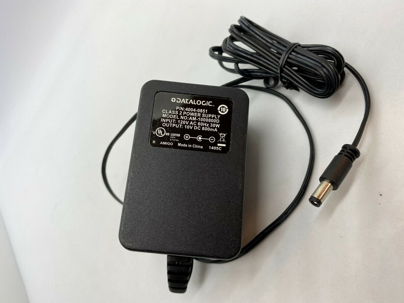 Datalogic AC ADAPTER 4004-0851 AM-1000800D PSC 4004-0794 DC Power Supply 4PK Type: AC/DC Adapter MPN: 4004-0851 Outp