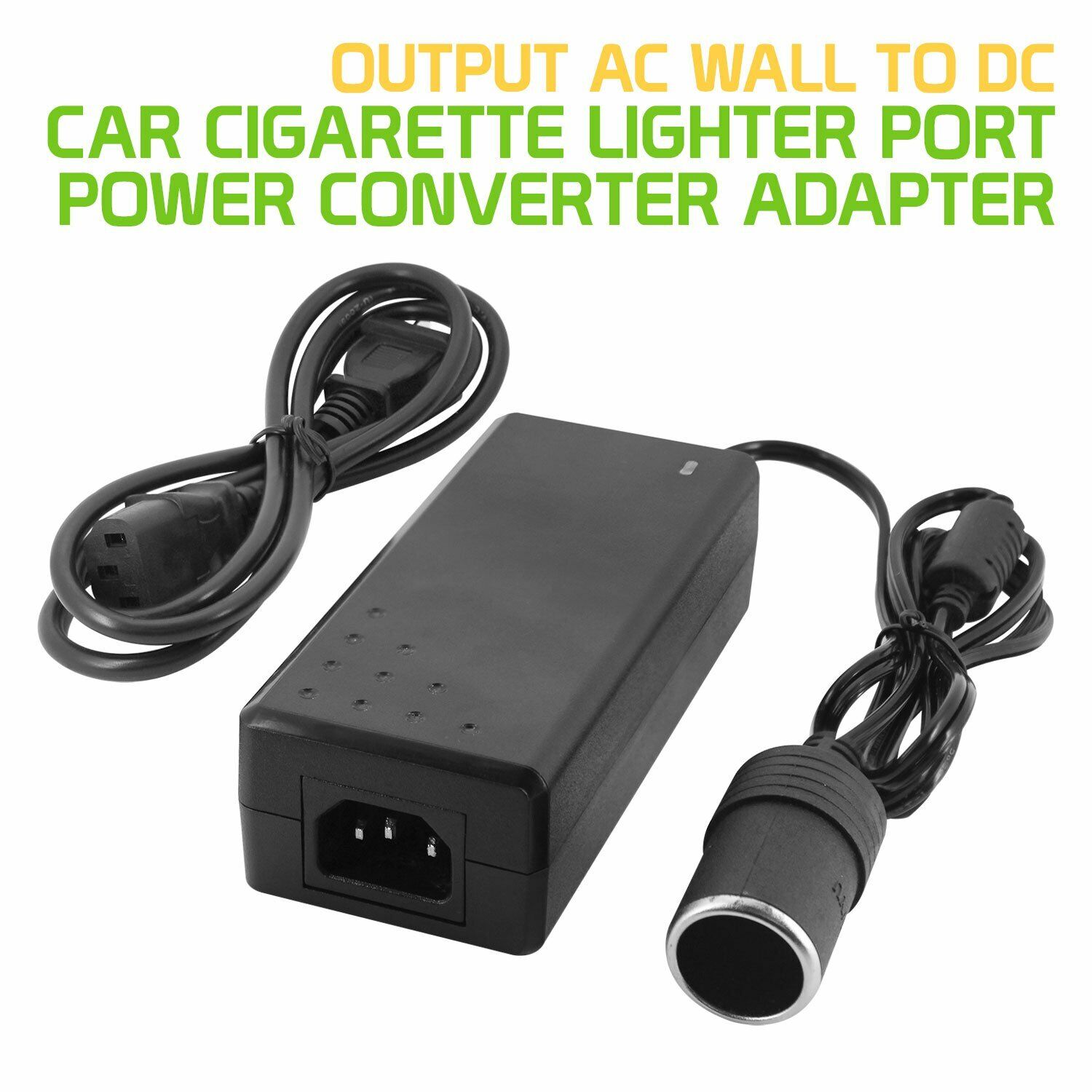Power Converter AC Wall to DC Car Cigarette Lighter Port Female Adapter 8.5Amp Compatible Brand For Acer, For Amazon, F