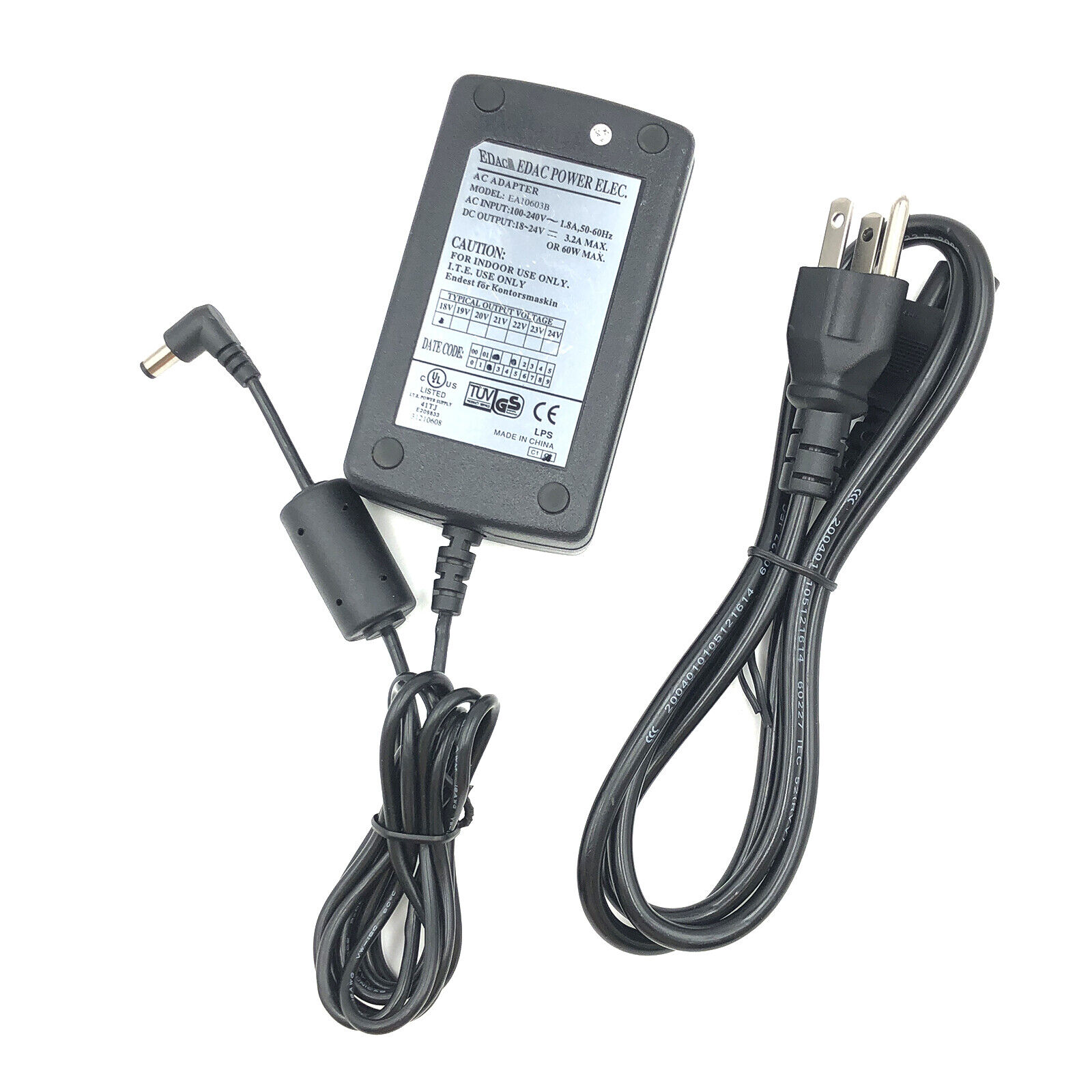 OEM Edac AC/DC Adapter for JBL Extreme-Series Portable Bluetooth Speaker w/Cord Brand JBL Type Adapter Connection Split