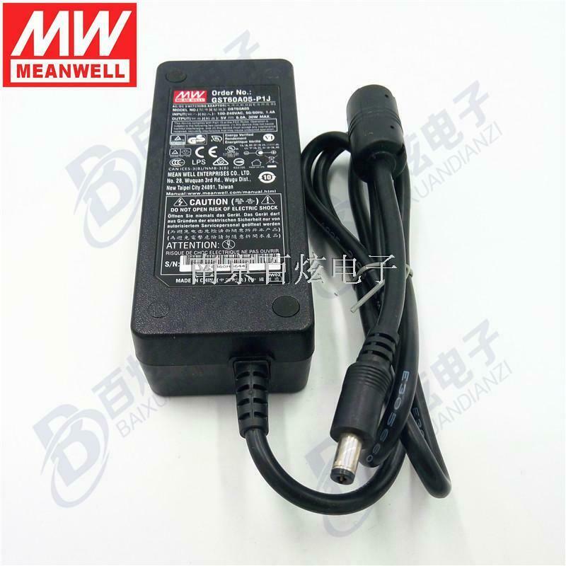 1 pcs MEAN WELL GST60A05-P1J 30W 5V 6A 3 plug power adapter Model: MEAN WELL GST60A05-P1J MPN: Does Not Apply Bran