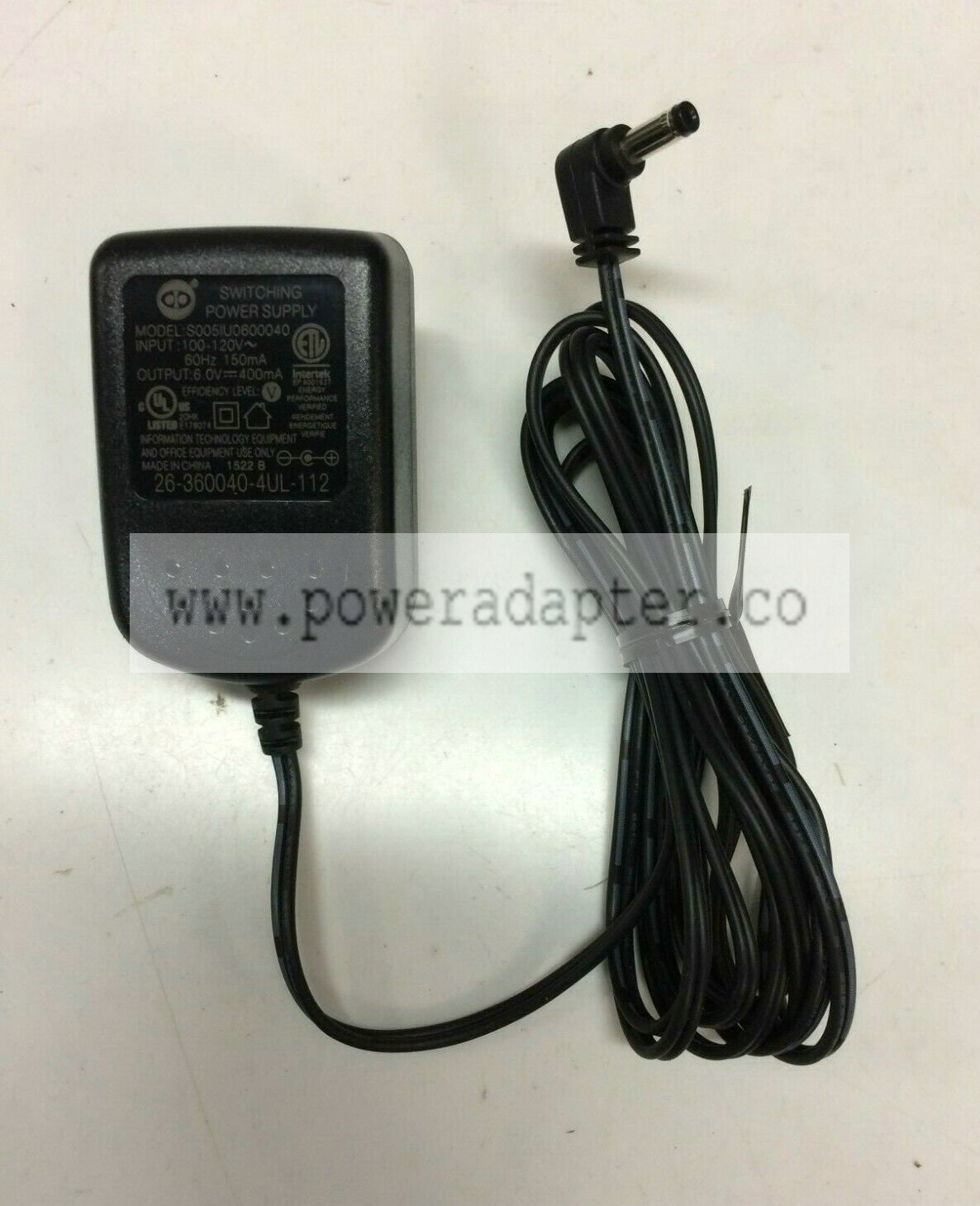 Genuine Vtech AT&T Charger Switching AC Adapter Power Supply S005IU0600040 6V MPN: S005IU0600040 Brand: Vtech, At&T - Click Image to Close