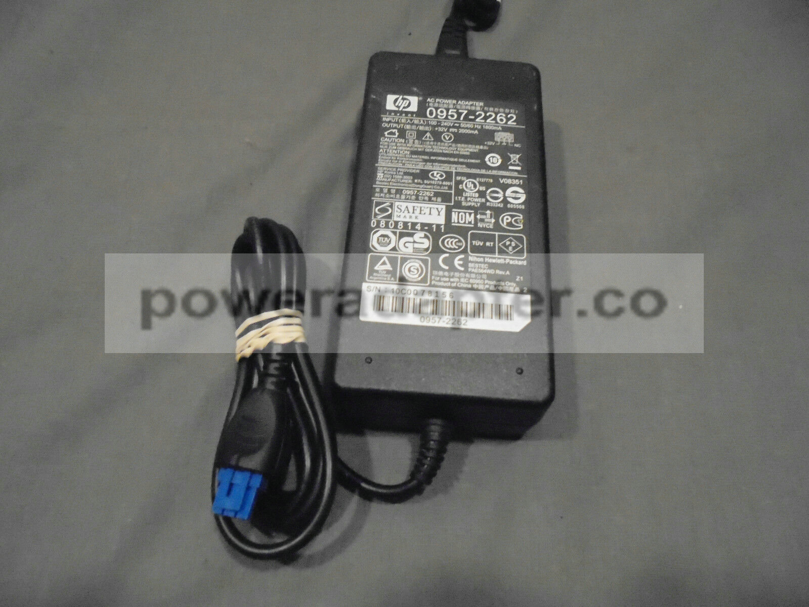 HP 0957-2262 AC Power Adapter OfficeJet Pro Printer 8000 8500 8500A Condition: new Brand: HP MPN: 0957-2262