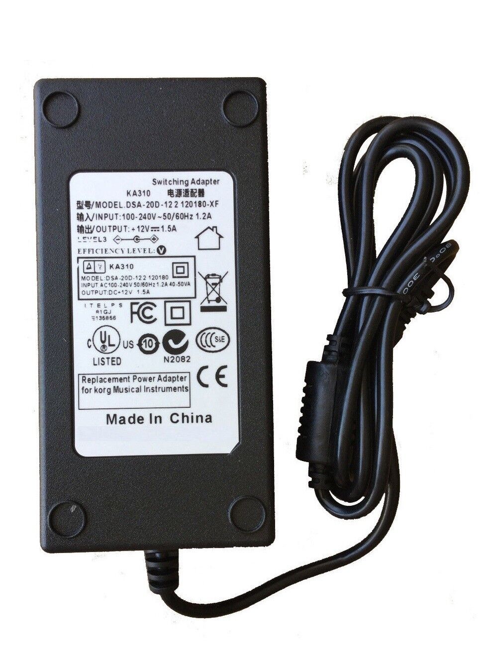 AC Adapter - Power Supply for KORG X50 61-Key Music Synthesizer Keyboard Country/Region of Manufacture China Compatible