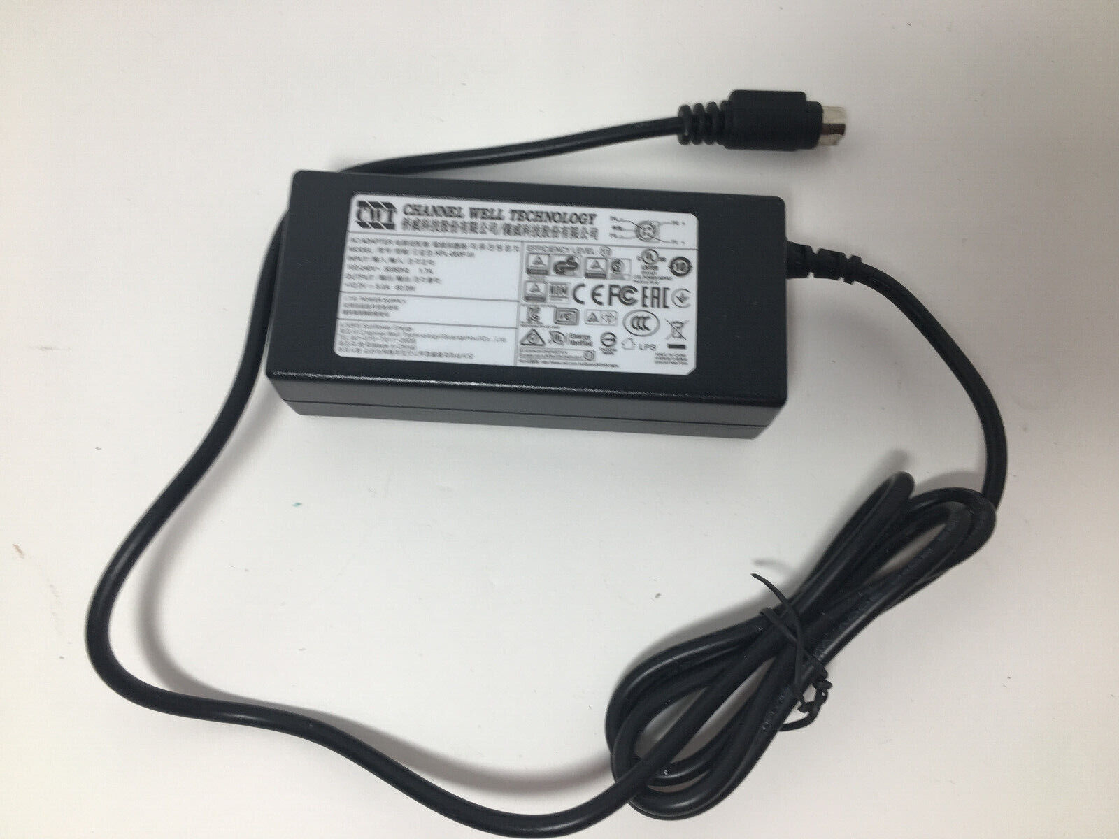 Genuine CWT Channel Well Technology AC Adapter KPL-060F-VI 12V 5A 60W 4-Pin NEW Compatible Brand Universal Type Power A - Click Image to Close