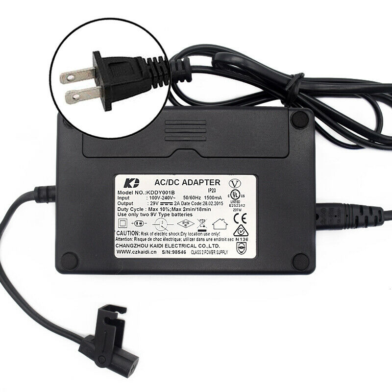Genuine KD Kaidi KDDY001B Power Supply for P/N: KDDY001 KDDY008 MPN: KDDY001B Custom Bundle: No Output Voltage: 29 - Click Image to Close