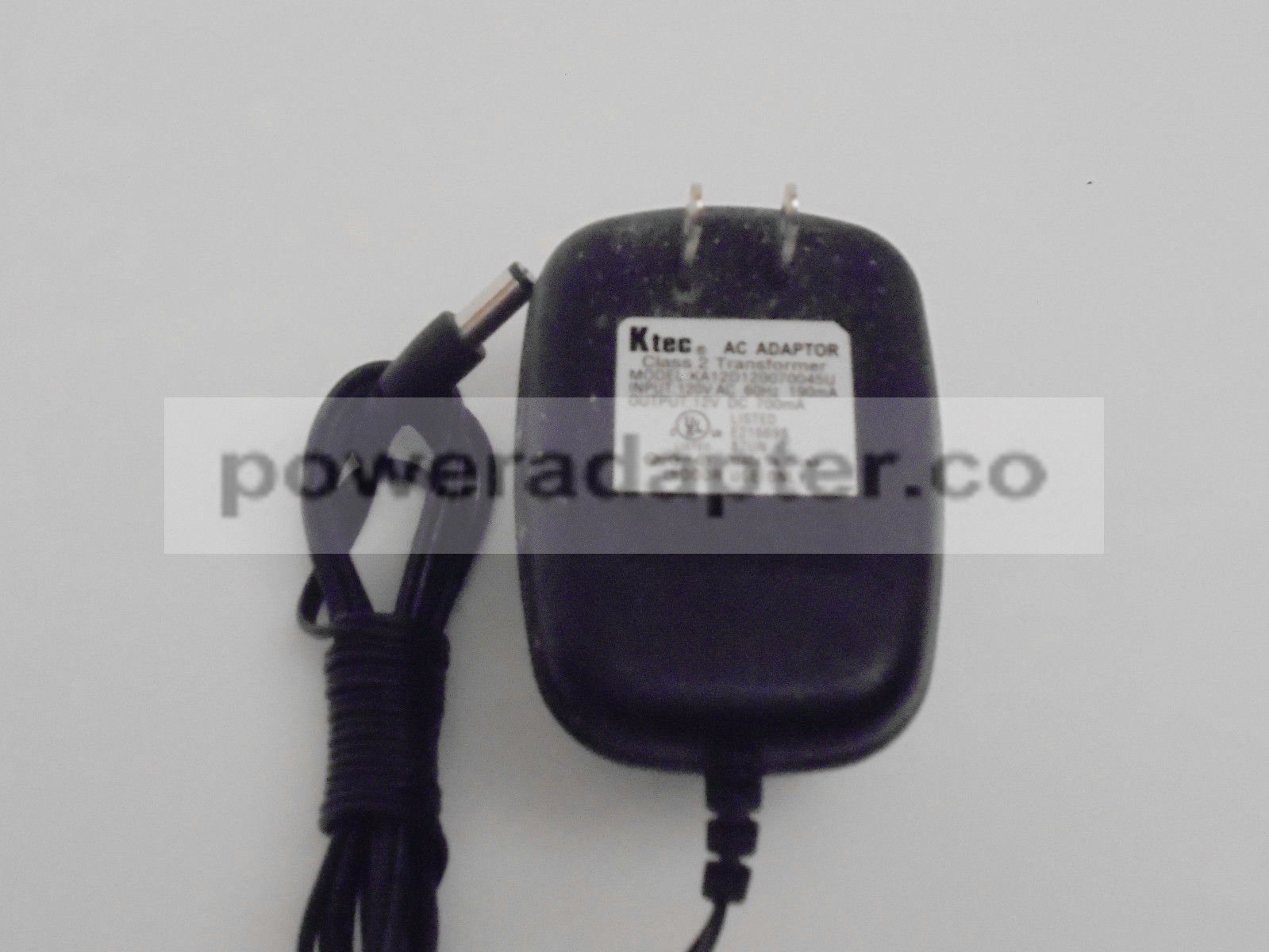 Ktec KA12D120020070045U AC Power Supply Adaptor Condition: Used: An item that has been used previously. The item may - Click Image to Close
