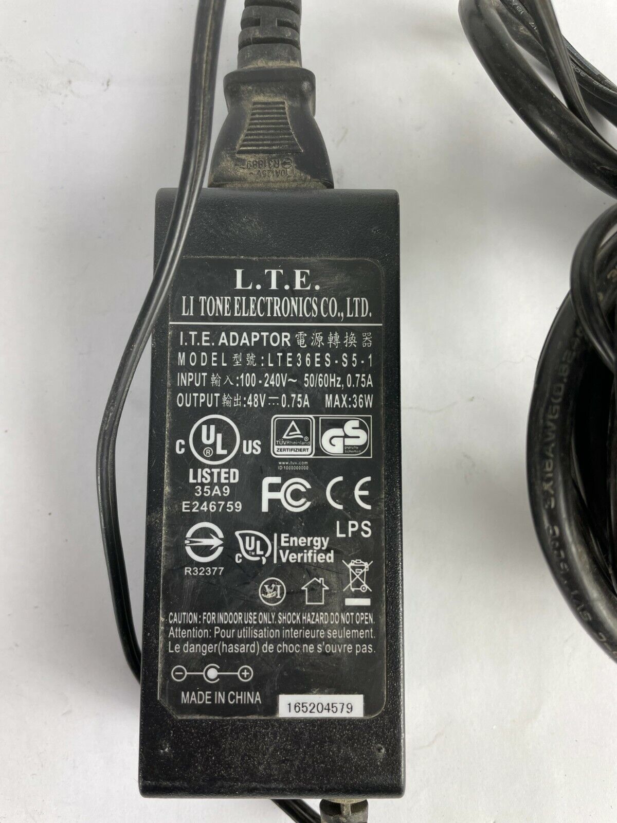 Genuine LTE 36ES-S5-1 AcAdapter Output 48 V 0.75 A Power Supply Adapter Compatible Brand: Universal Type: Power Ad
