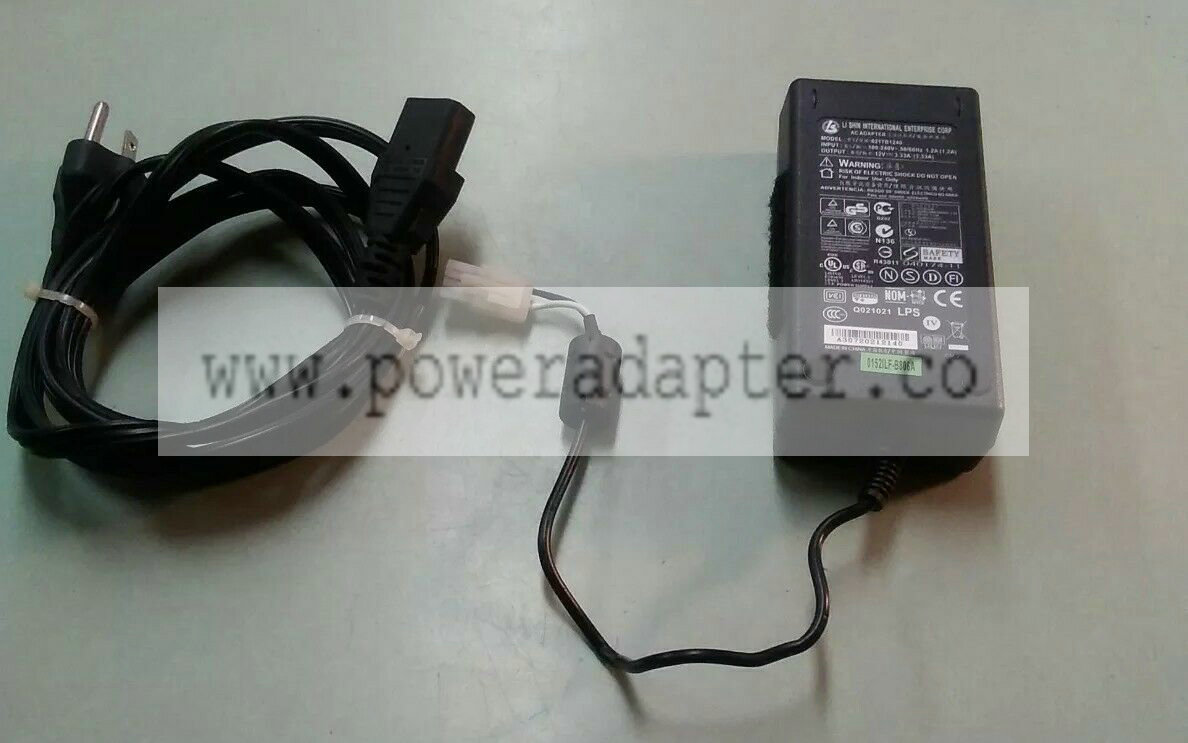 Li Shin AC Adapter 12V 3.33A Power Supply Model 0217B1240 Country/Region of Manufacture: China MPN: 0217B1240 Type:
