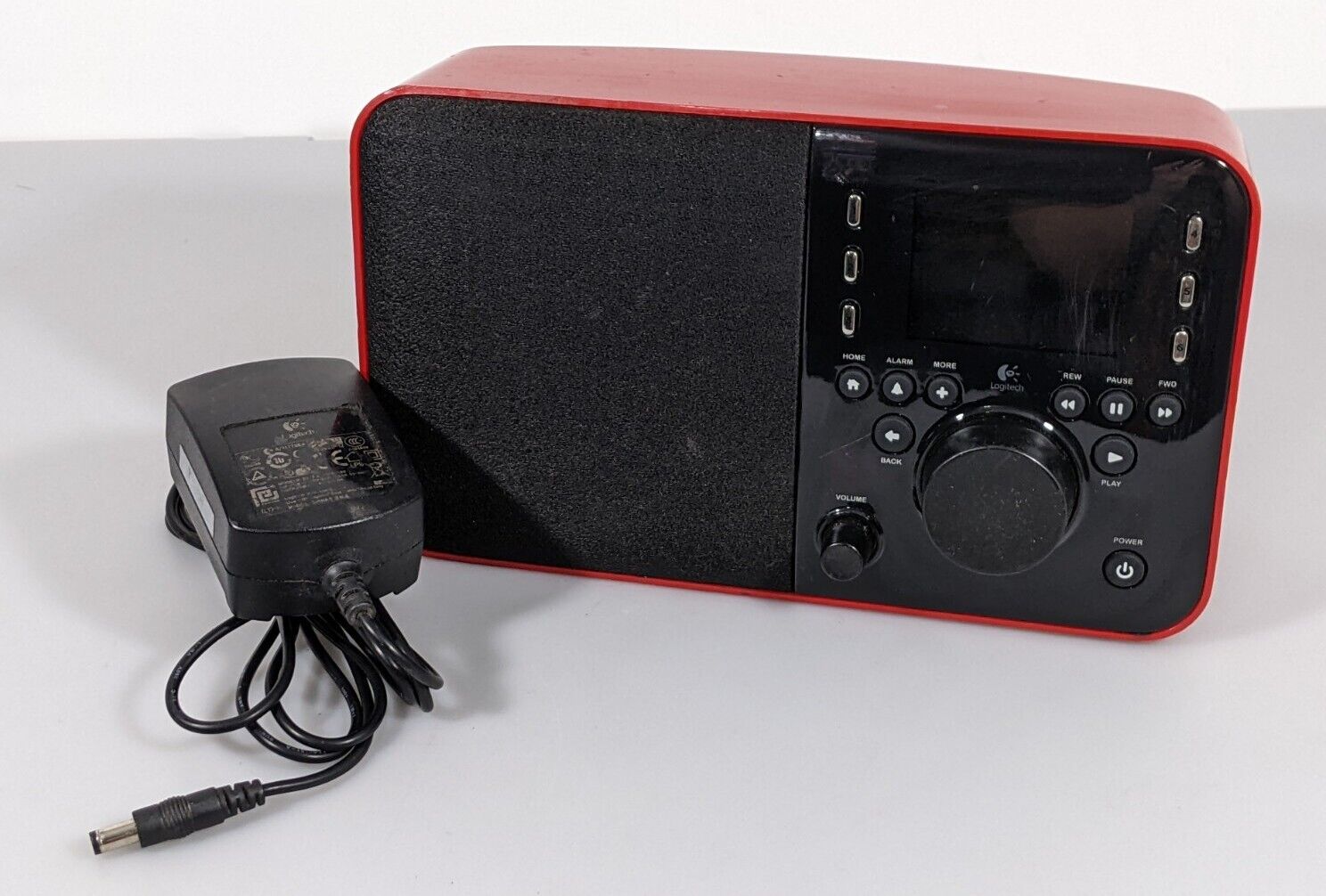 Logitech Squeezebox Radio RED AC Adapter 830-000080 TESTED power supply charger Brand: Logitech Type: Internet Radio