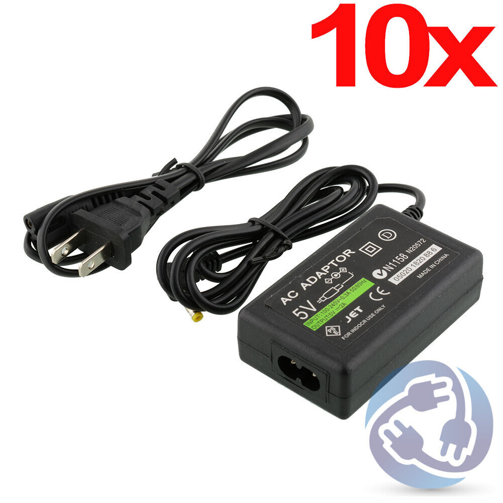Lot-10X AC Adapter Power Supply Charger Plug for Sony PSP 1000 2000 3000 A/C Model Sony PSP 1000 / 2000 / 3000 Type Wal