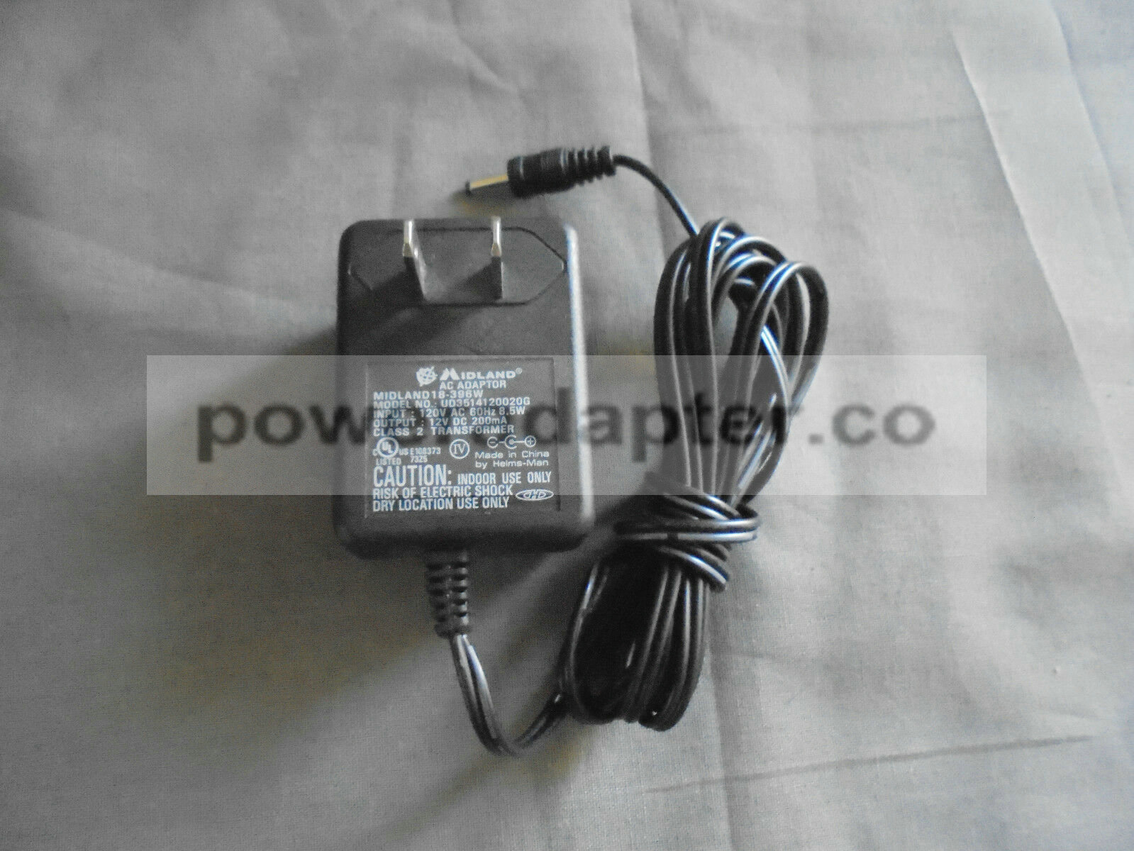 Midland 18-396W DPX351326 Weather Radio AC Adapter Power Supply UD3514120020G Condition: Used: An item that has been