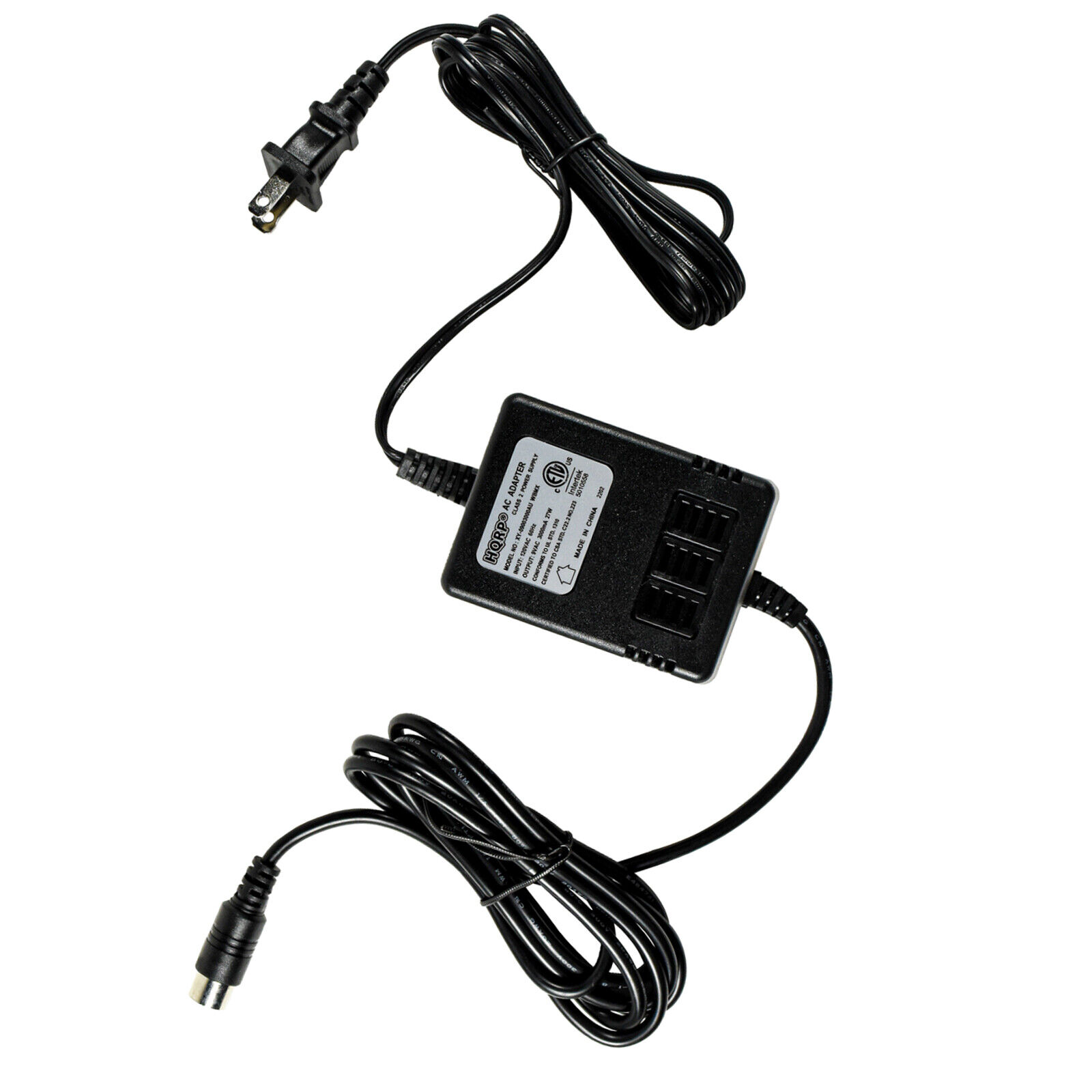 AC Adapter Power Supply for Korg Mixer Synthesizer Piano Recording Studio, KA163 Output 9V, 3A Connector DIN 4 pin Comp