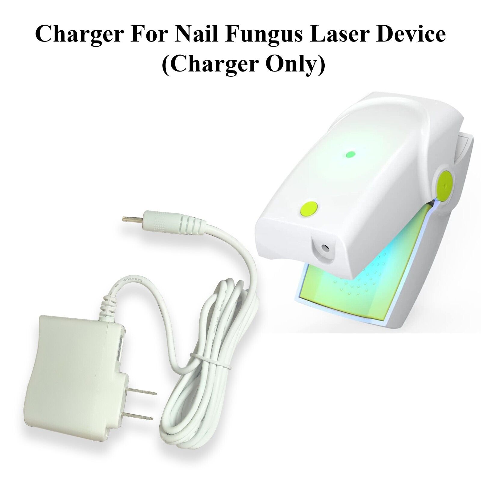 Nail Cleaner Treatment Fungus Laser Device Power Supply Cord White Charger ONLY Brand Unbranded Type Charger Color Whit