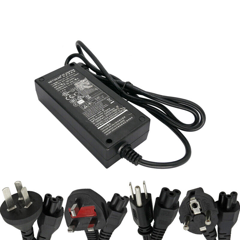 Netgear ADS-110RL-12-3 120084E Power Supply AC Adapter 332-10781-01 12V 7A 4Pin MPN: ADS-110RL-12-3 120084E Output Vo