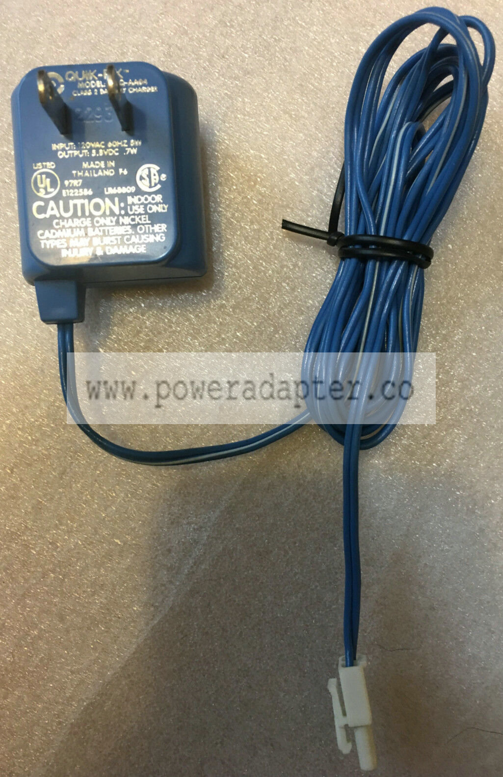Nikko 1247 Power Supply Adapter Charger Output 5.8VDC NCQ-AA04 *FAST SHIPPING* Up for auction is a Nikko 1247 Power - Click Image to Close