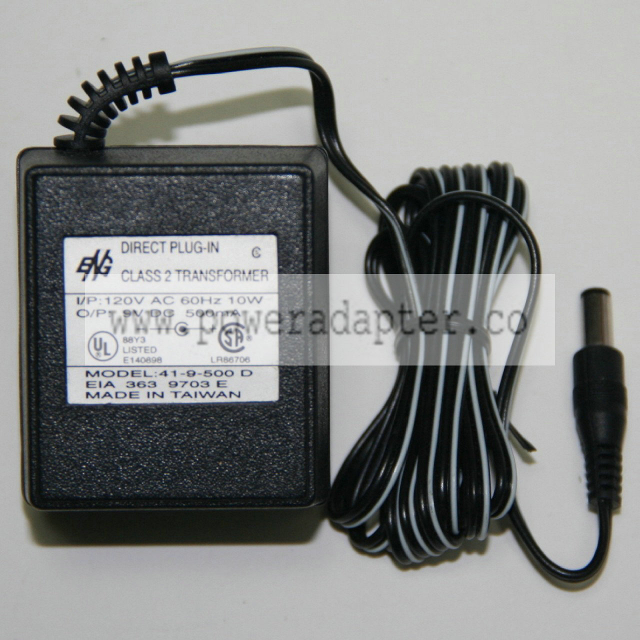 Numark 41-9-500D Power Adapter for some mixers, 9vDC Product Description Numark Power Adapter for some mixers and ot - Click Image to Close