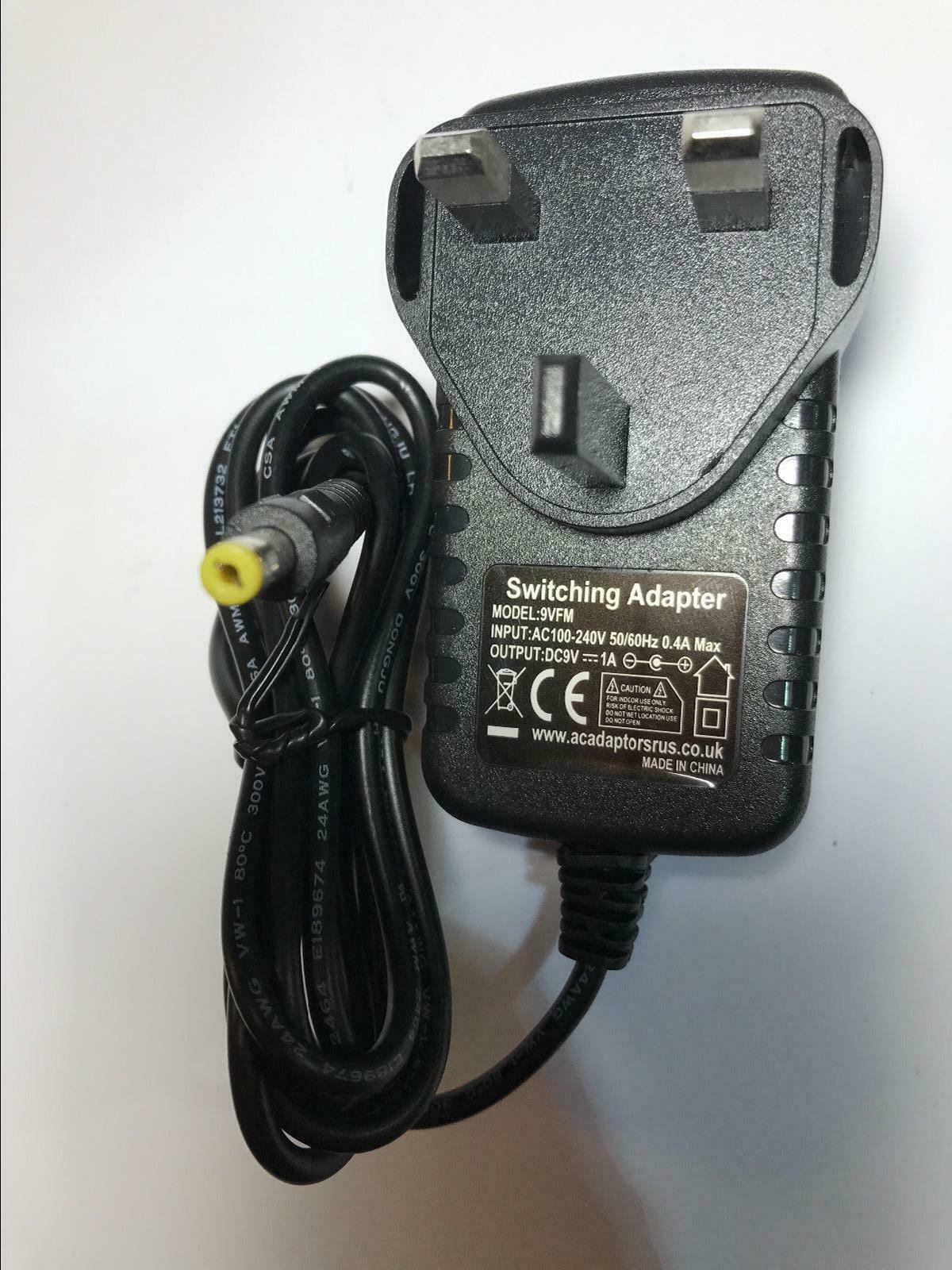 Panasonic DVDLA95 DVD-LA95 9V AC Adaptor Mains Charger Output Current: 1A MPN: N4-9VFM-72! Manufacturer warranty: 1
