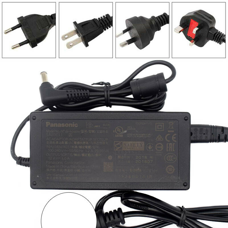 Panasonic SAE0011 For AG-UX90 PAL Camcorder Power Supply Charger AC Adapter Model: SAE0011 Modified Item: No MPN: S - Click Image to Close