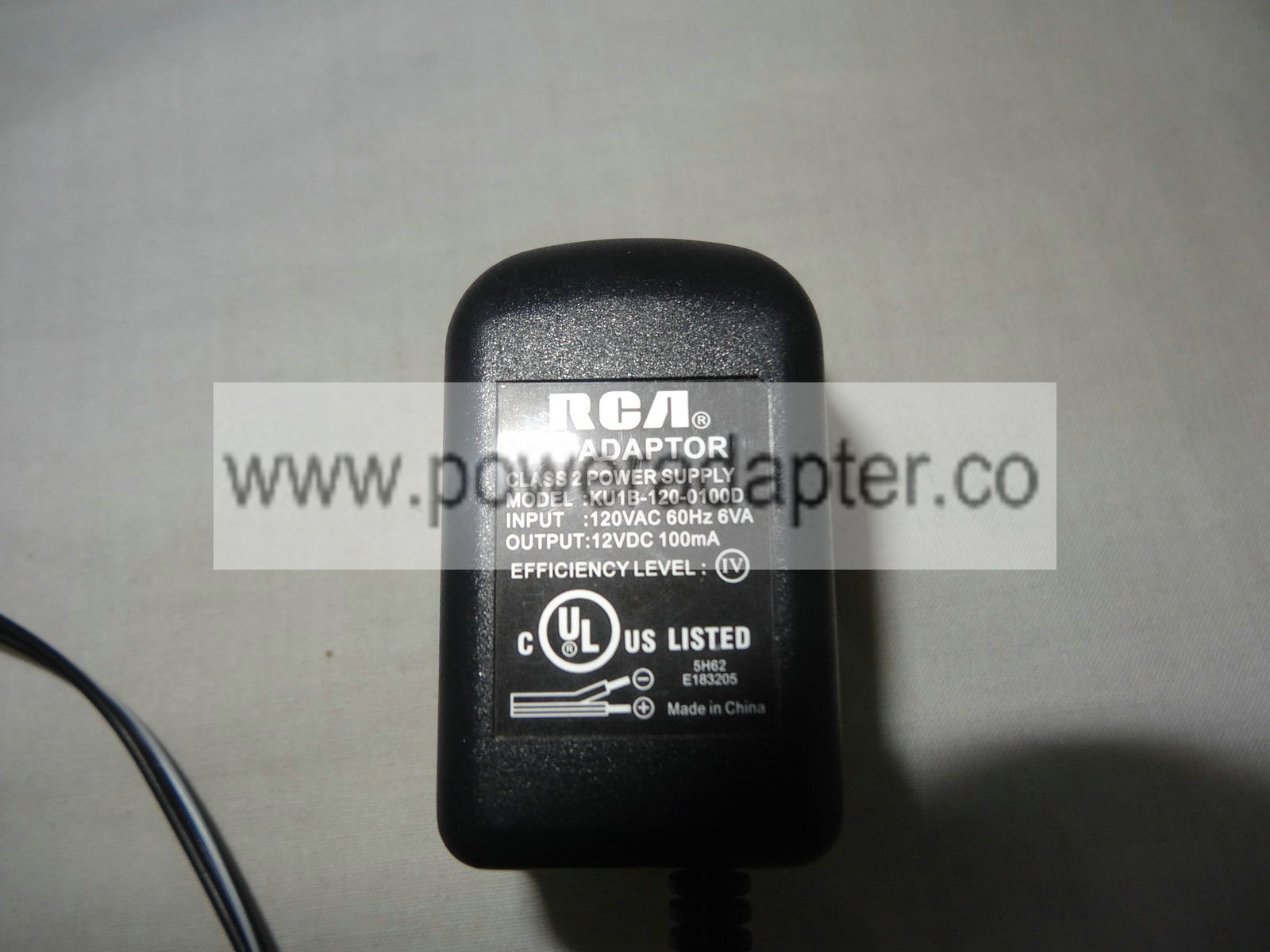 RCA Antenna Amplified AC ADAPTER ANT1450B ONLY Brand: RCA Antenna Model no: ANT1450B MPN: ANT1450B input: AC - Click Image to Close