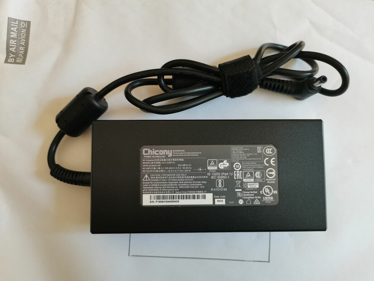 NEW Genuine 19.5V 11.8A A17-230P1A For GIGABYTE AORUS 5 RX5M SE4 230W AC Adapter Compatible Brand For GIGABYTE Bundled