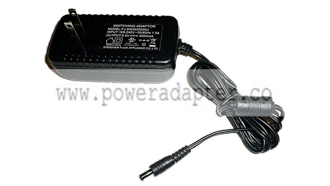 SHENZHEN Switching Power Adapter 5.5V 5000mAh FJ-SW1202000U Item Description: SHENZHEN Switching Power Adapter 5.5V