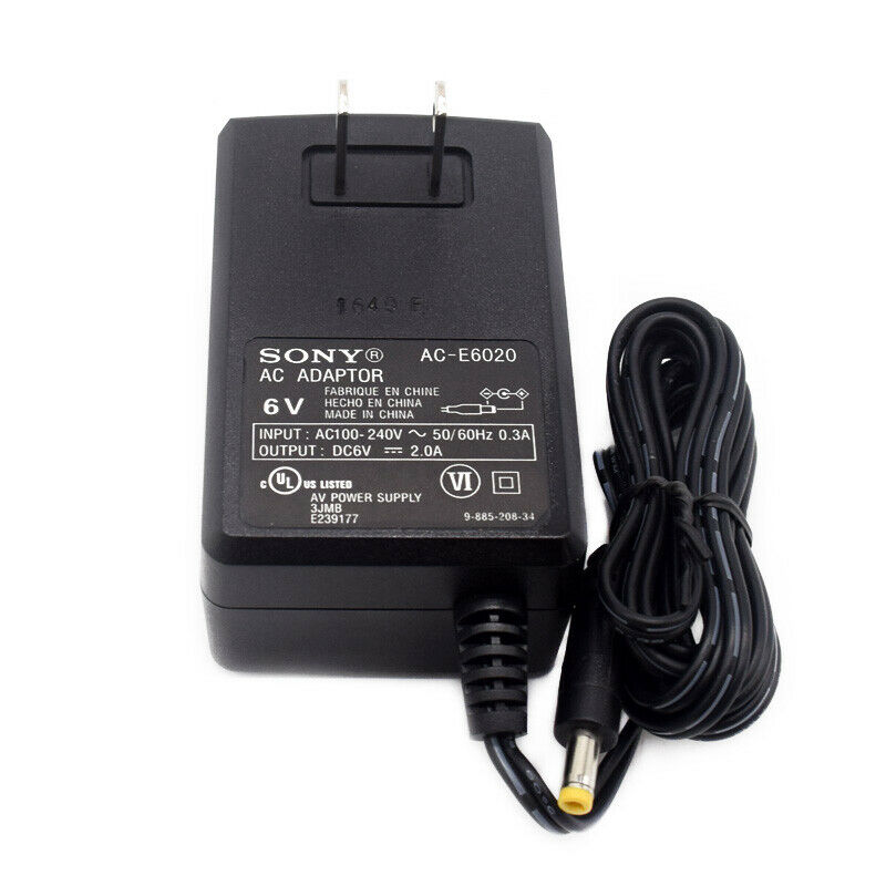 Original Sony AC-E6020 Power AC Adapter Charger 6V 2A 4mm*1.7mm MPN: AC-E6020 Compatible Model: For sony Item Width: