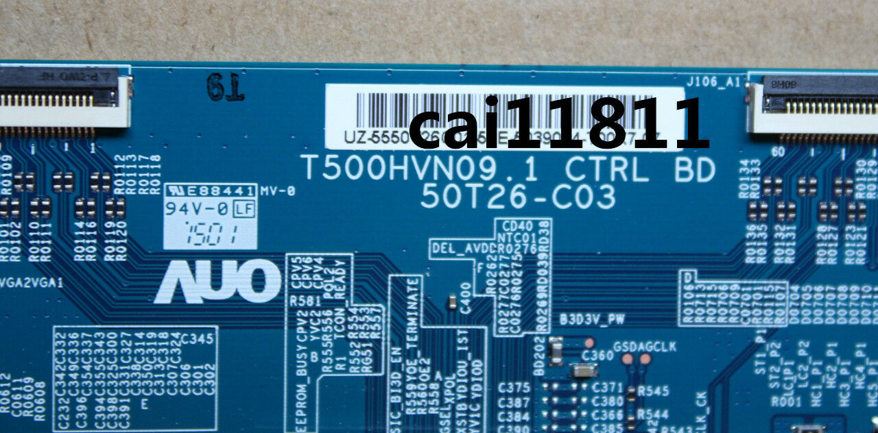 NEW T-Con Board T500HVN09.1 CTRL BD 50T26-C03 T500HVN09.1 Samsung For 50'' TV Compatible Brand: For Samsung UPC: 68